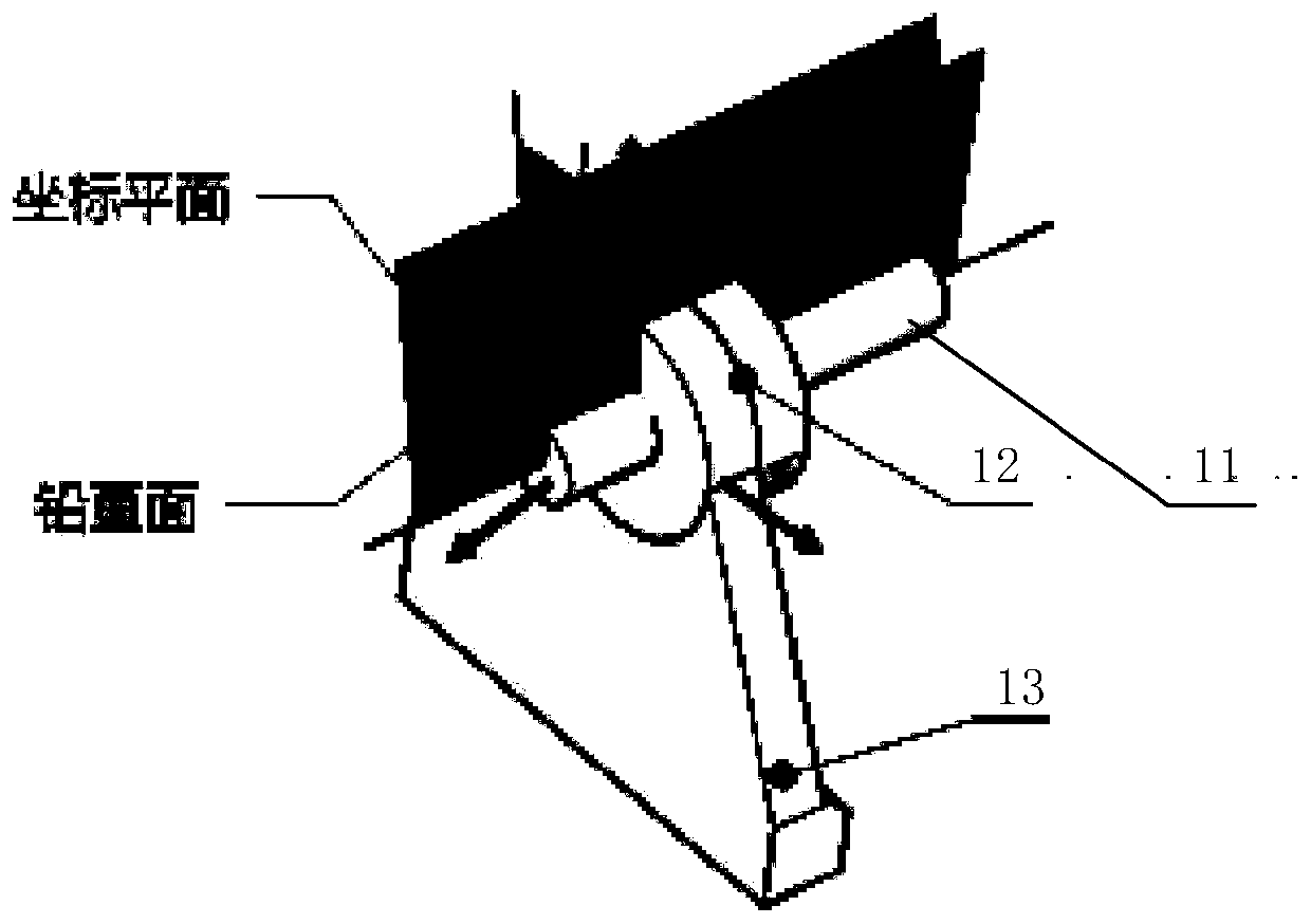 Space positioning error measuring device and measuring method thereof