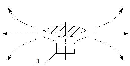 Air snow-clearing device