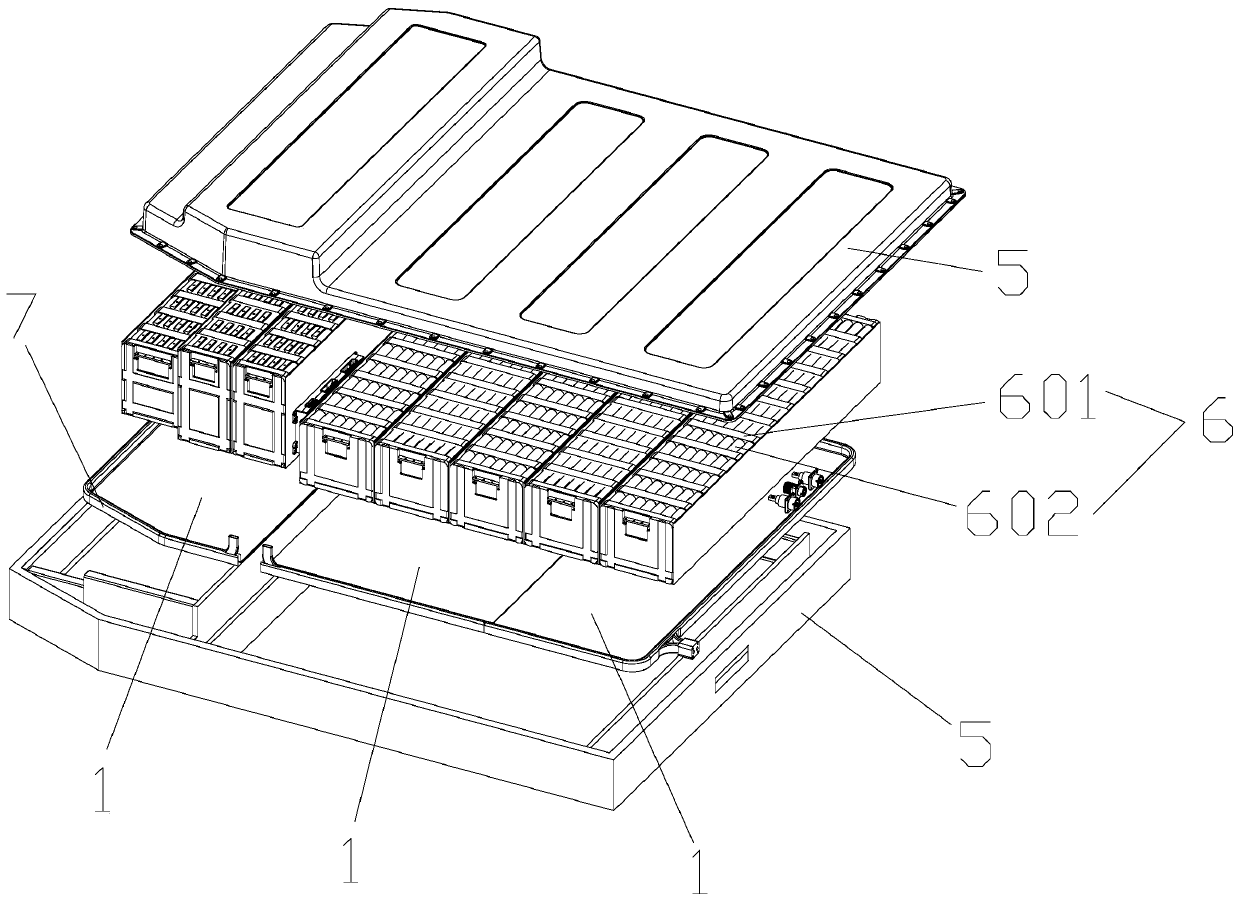 Blow-up type uniform temperature board and battery pack