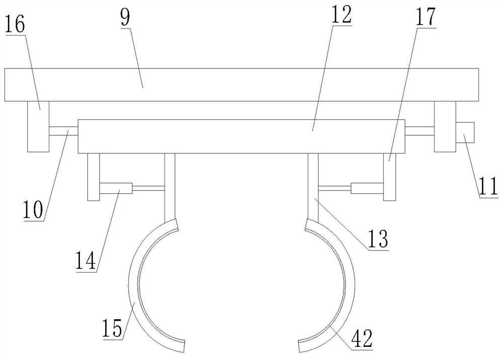 Receiving and transferring device for mixed garbage