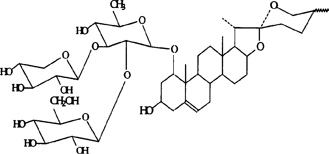 Rusco saponin element and application of its saponin in preparation of medicine preventing and treating embolus disease