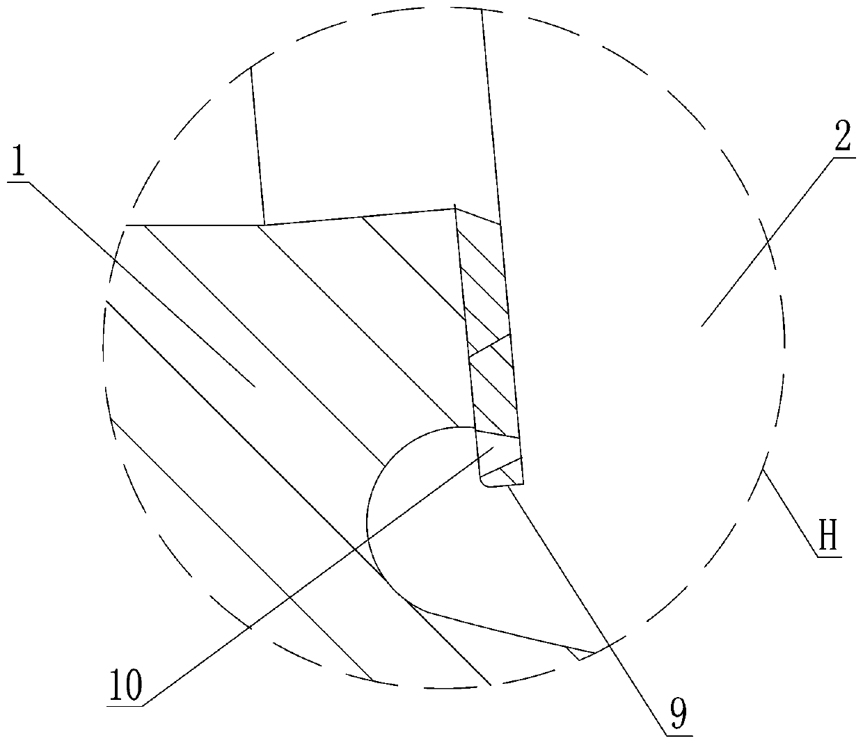 A kind of shock-absorbing non-return valve