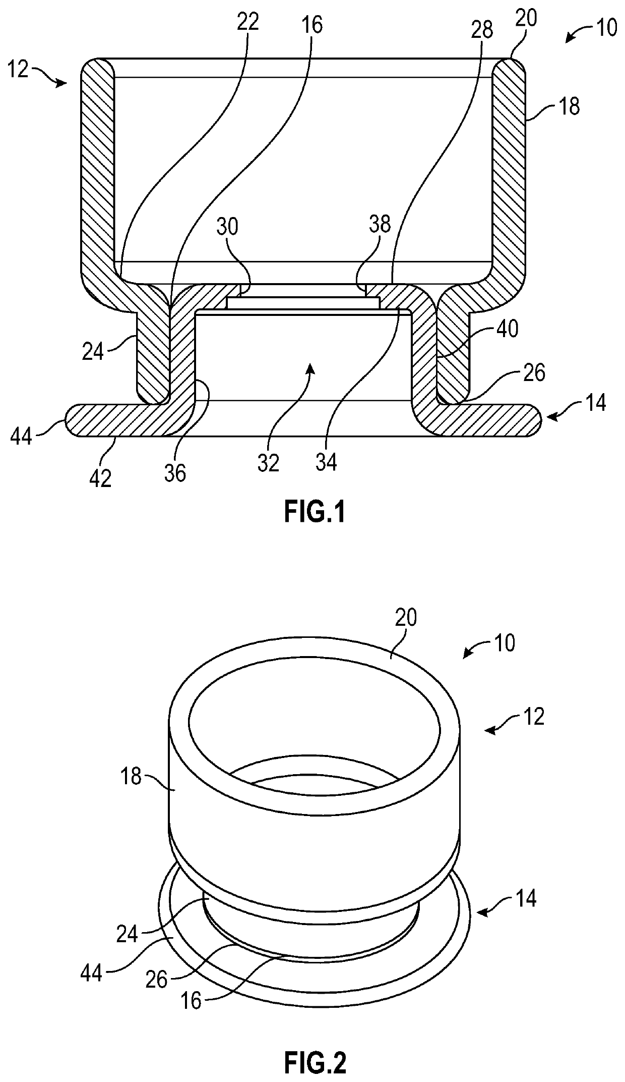 Multi-piece primer insert for polymer ammunition