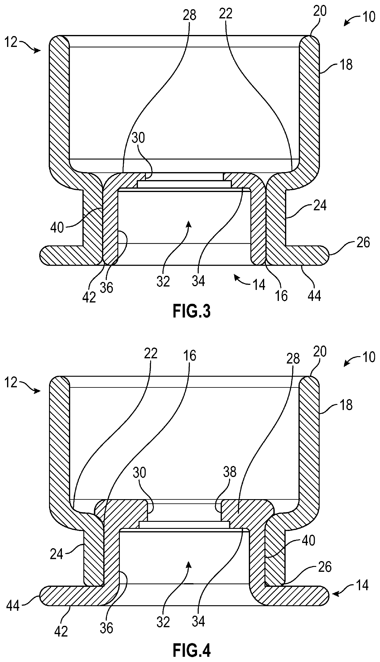 Multi-piece primer insert for polymer ammunition