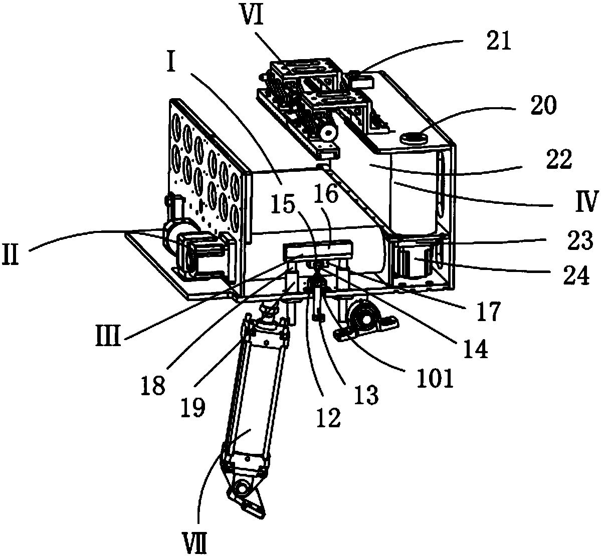 A transmission mechanism for adjusting product position