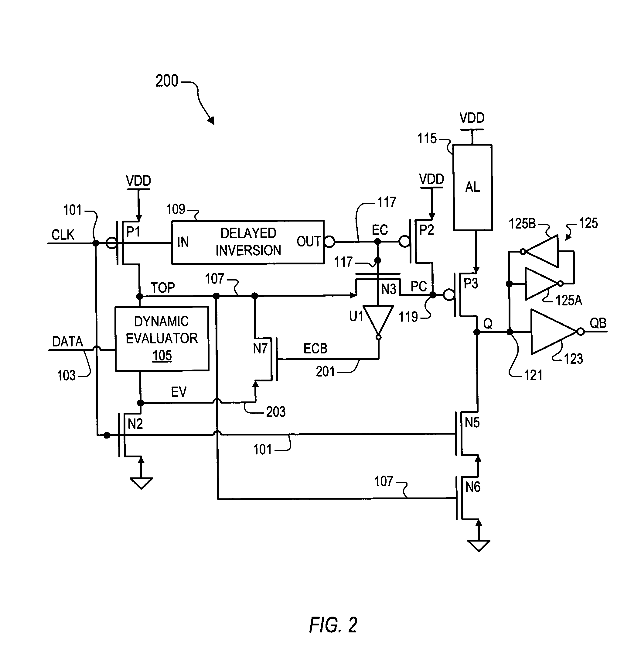 Dynamic logic register