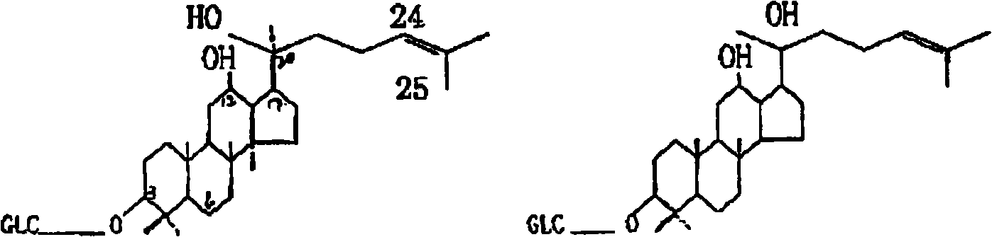 Process for preparing ginsenosides Rh2 and Rh3 from stems and leaves of pseudoginseng root