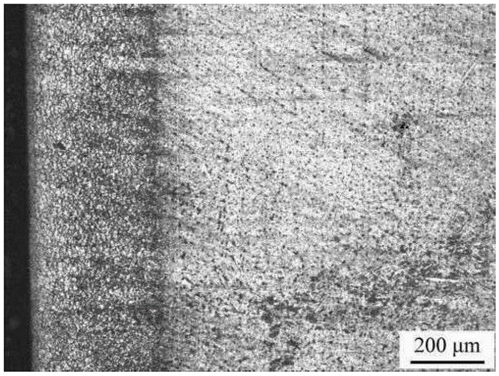 Pressurized gas nitriding method on the surface of medium and low carbon alloy structural steel