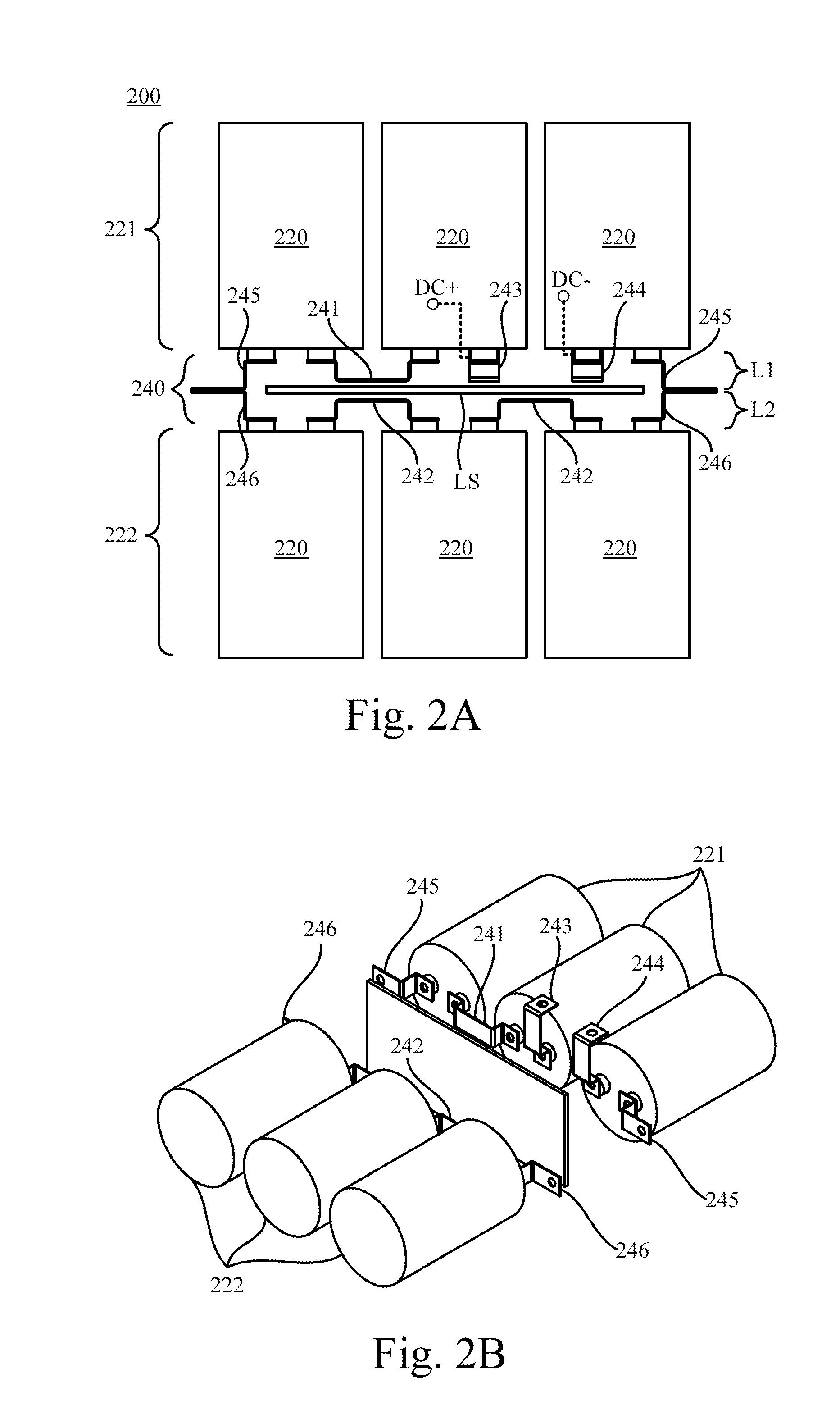 Direct-current capacitor module and laminated busbar structure thereof