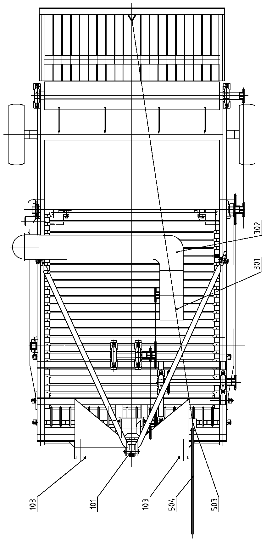 All-round pneumatic film impurity separation and residual film recovery machine