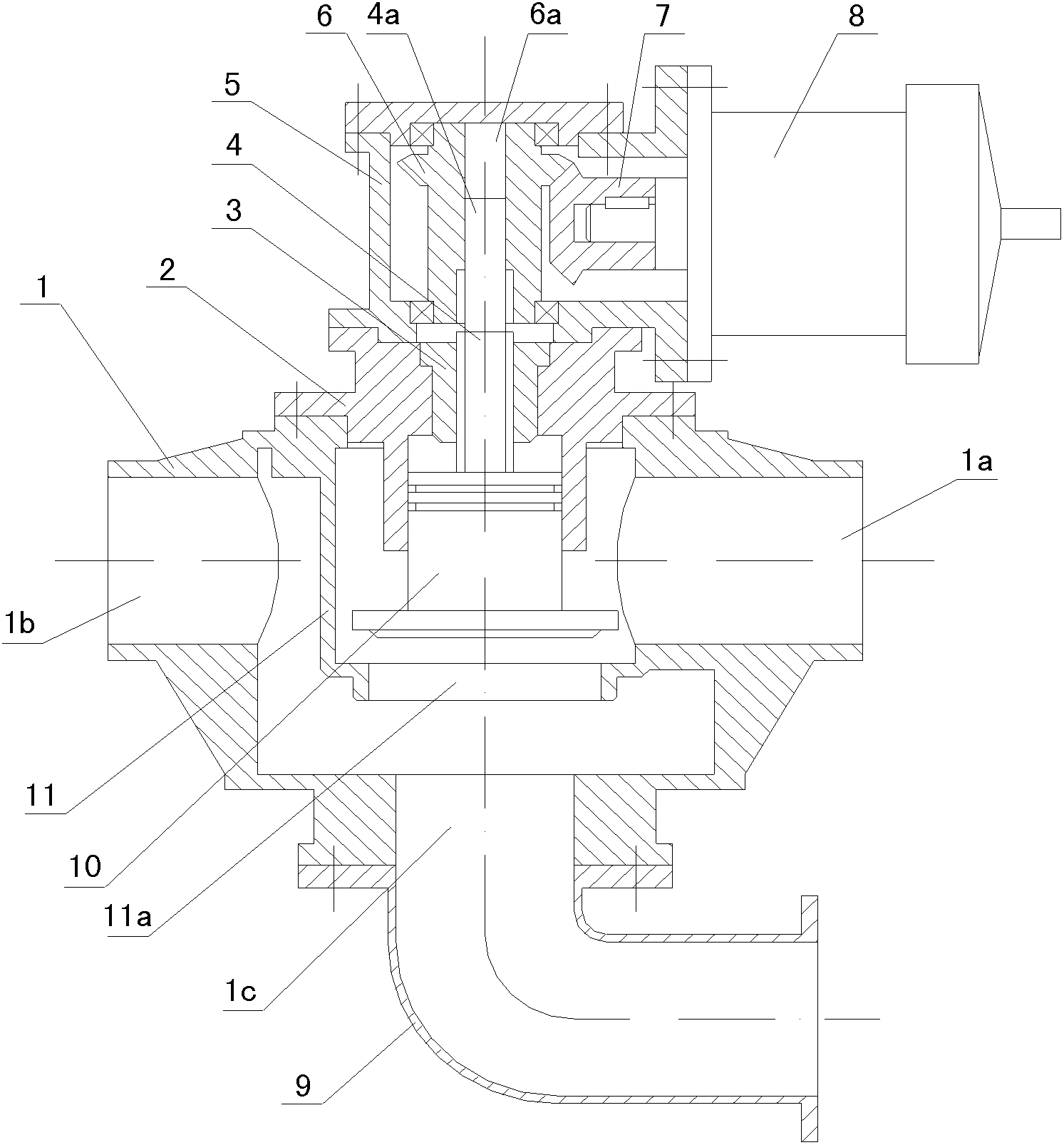 Control device for gas-extracting pipeline