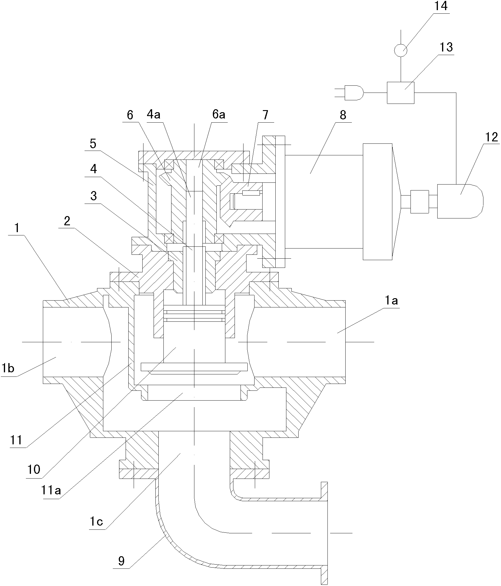 Control device for gas-extracting pipeline