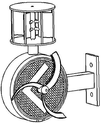 Wind-energy long afterglow luminescence device