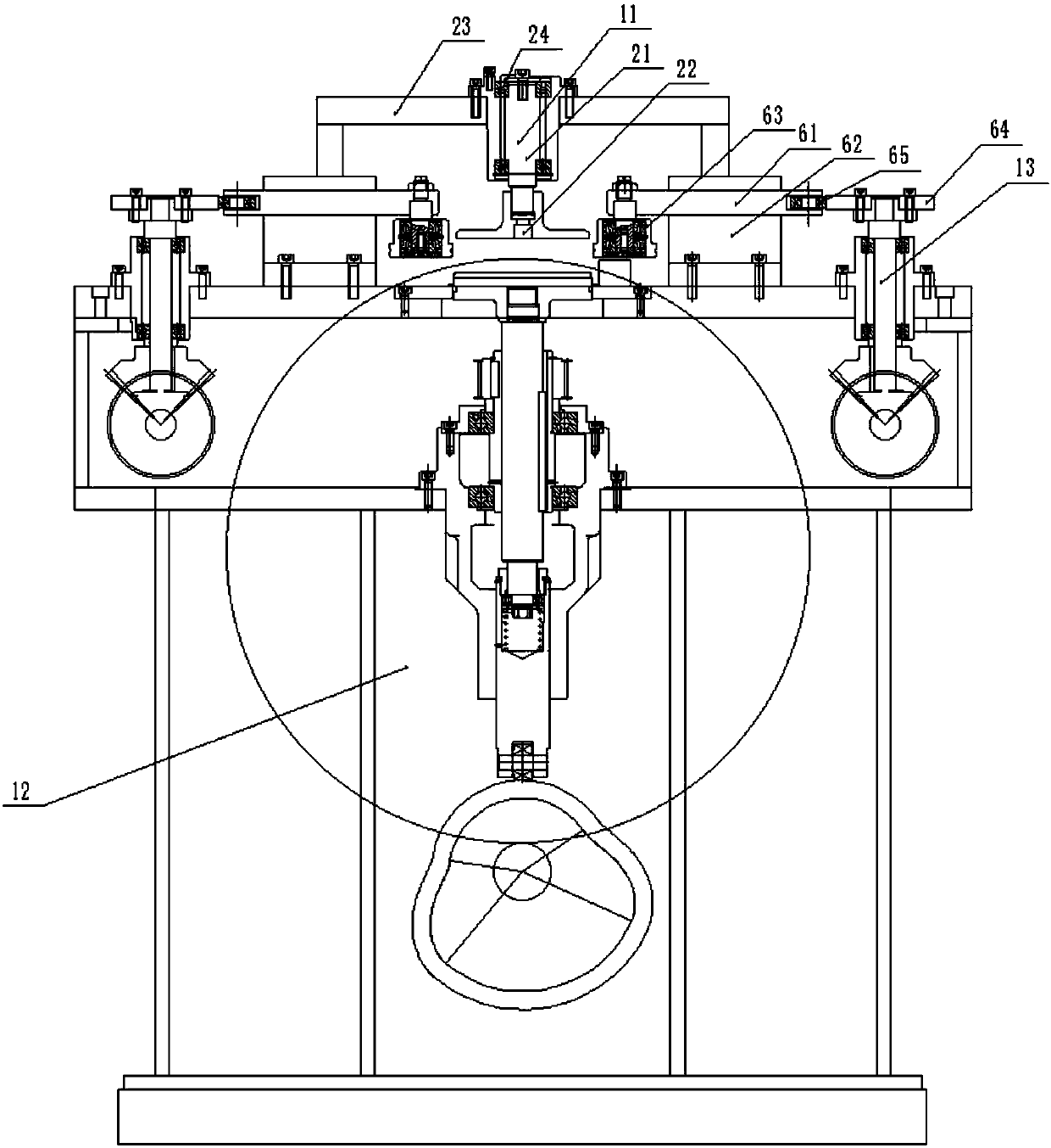 A device for rolling ribs on a cover