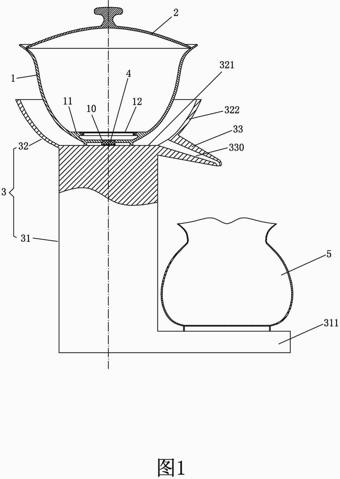 Anti-scald tea making device