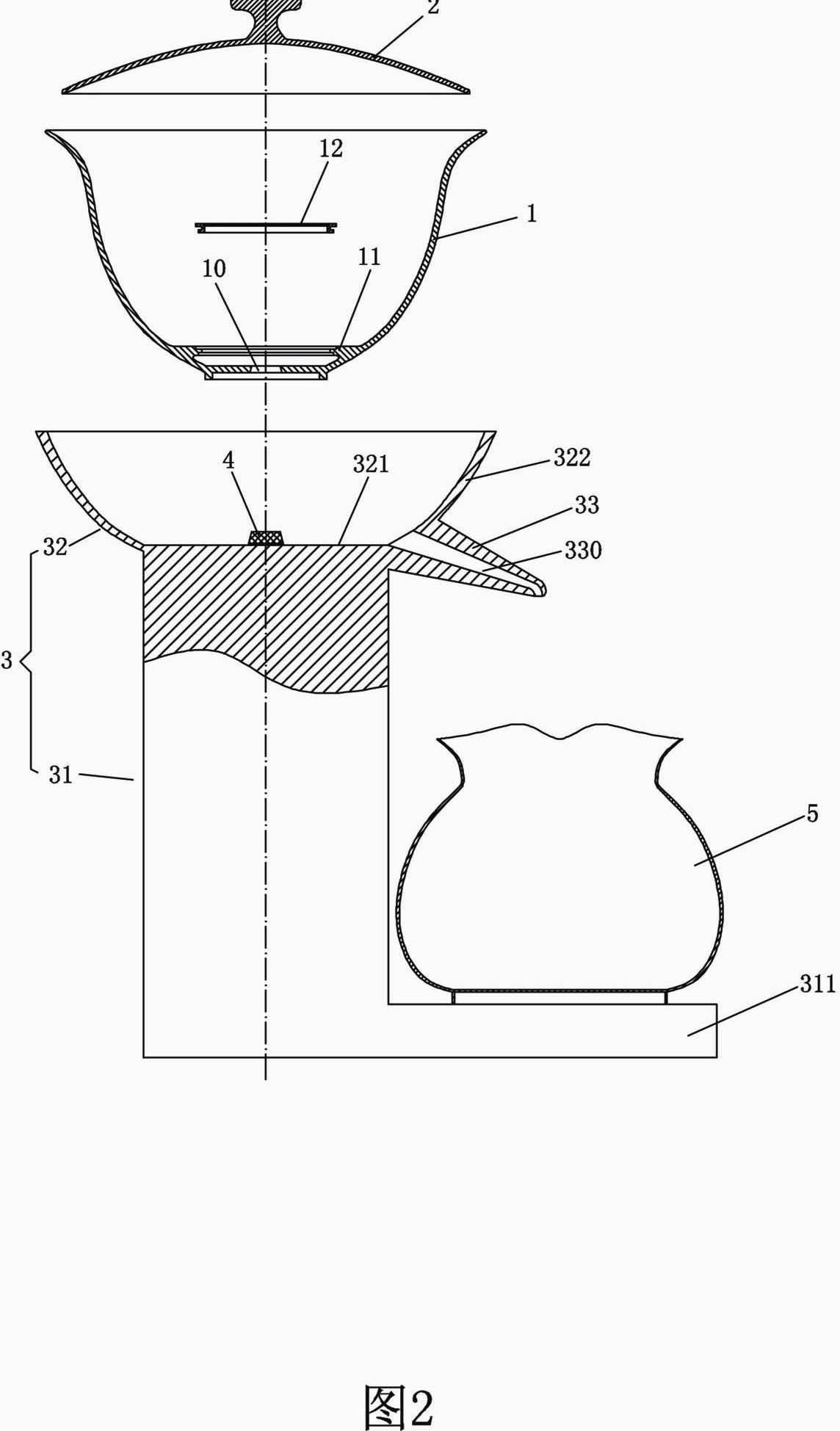 Anti-scald tea making device