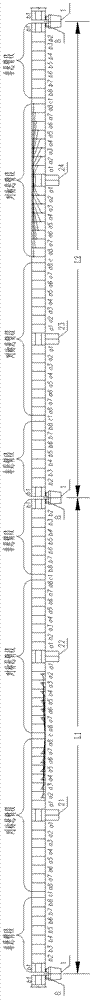 Construction method for non-cantilever sections of sidespans of multiplex continuous beam or steel-constructed beam