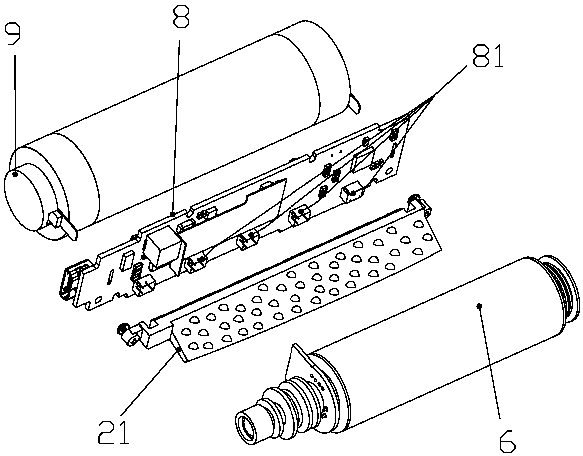 Low-temperature smoking set with lamplight display