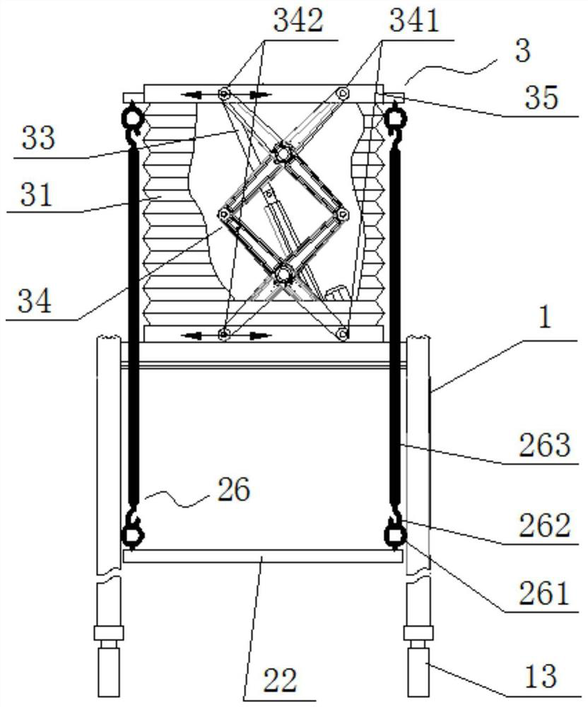 A lifting machine adapting to multiple postures of the human body