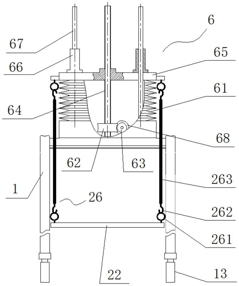 A lifting machine adapting to multiple postures of the human body