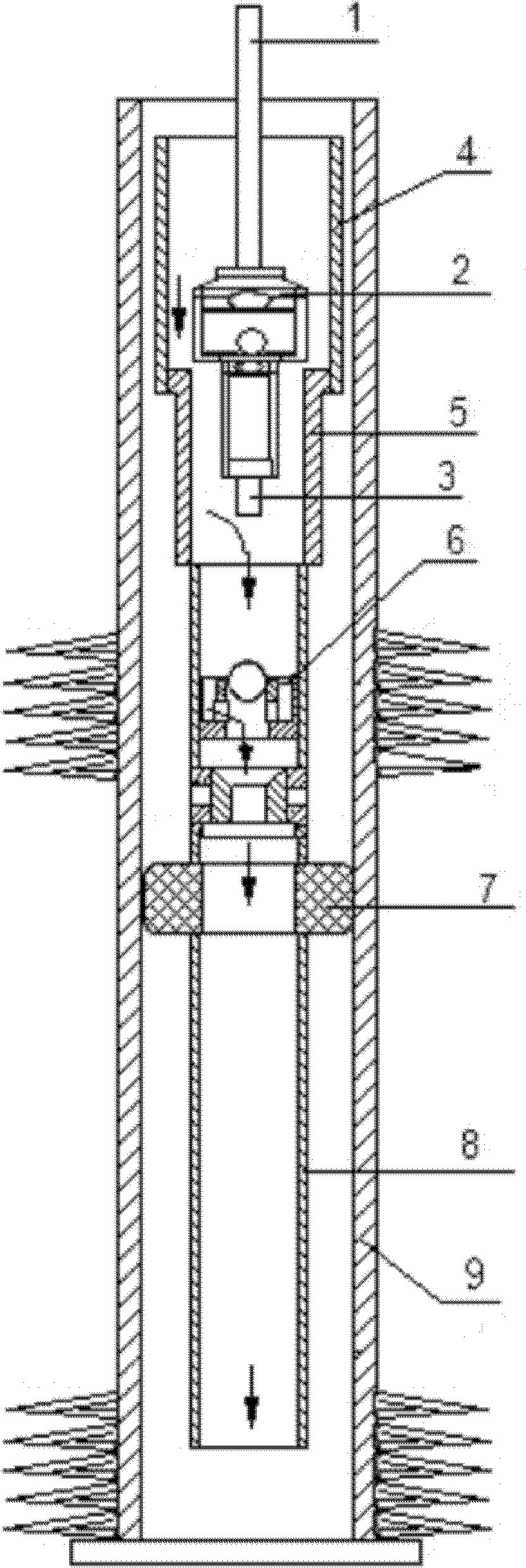 One-trip tubing string separate-injection coproduction method for thick oil thermal recovery well