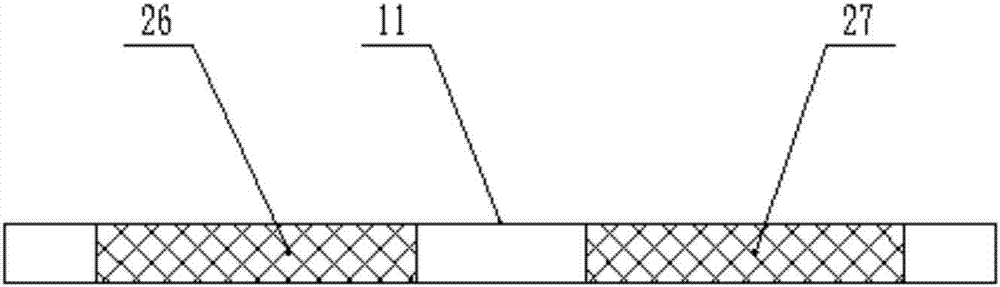 Abutting device for wiring of tensioning power cable