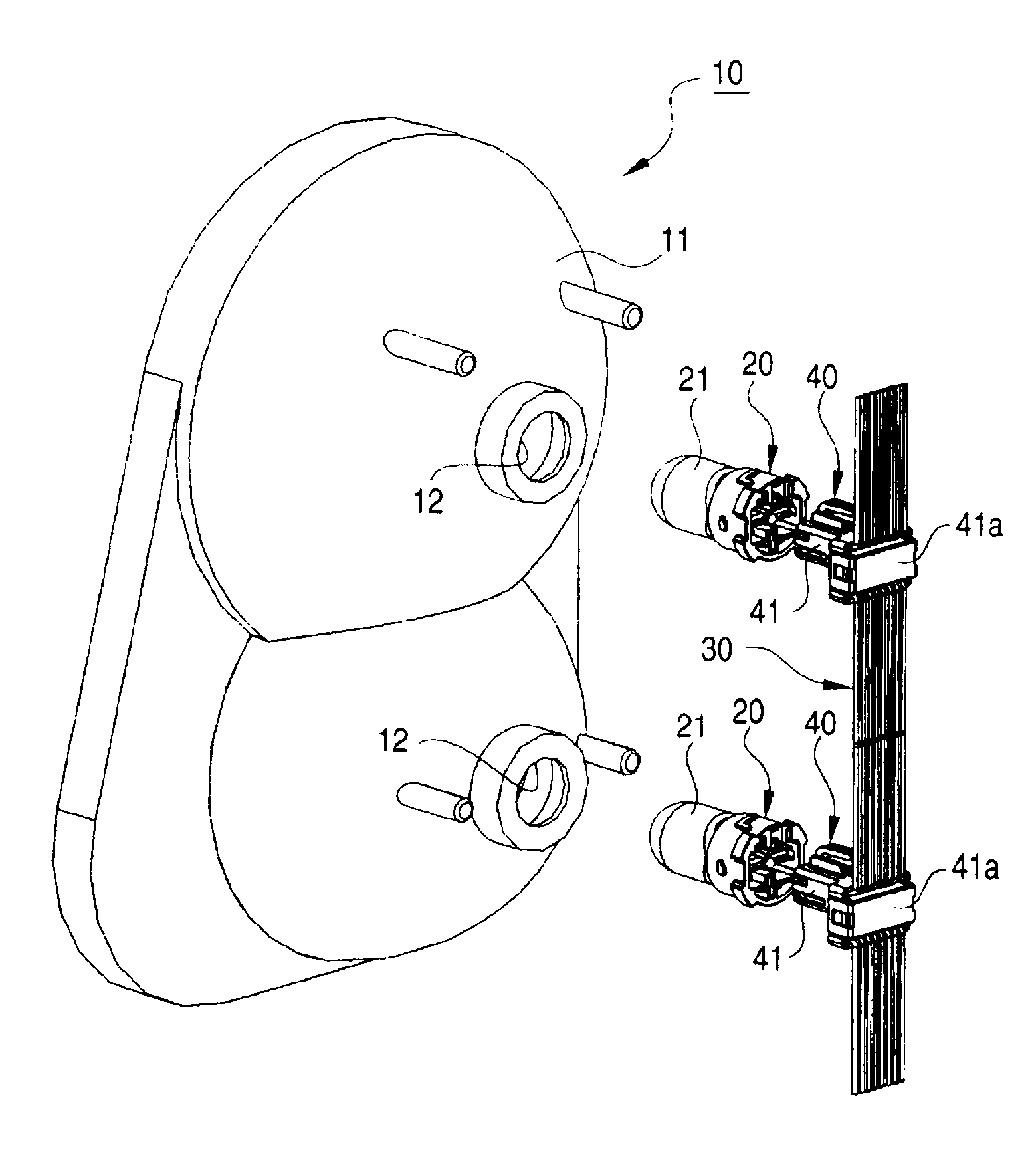 Structure for connecting a combination lamp