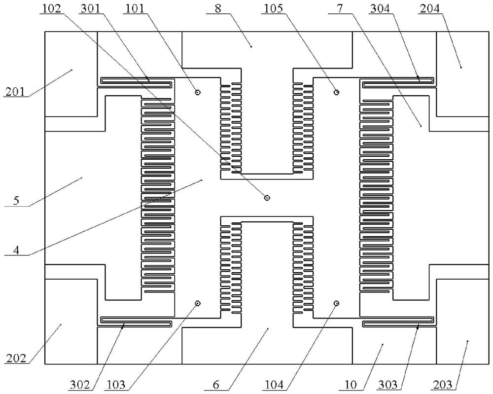 Bionic cilium microsensor based on bistable potential energy adjustment and preparation method of bionic cilium microsensor