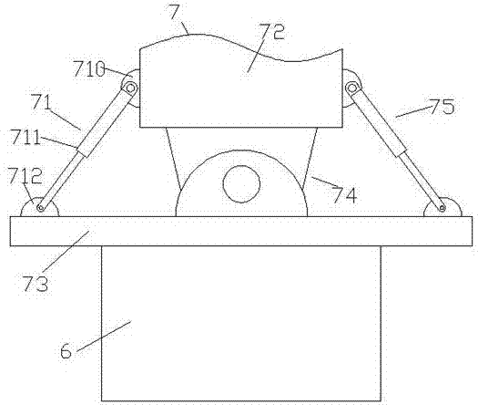 Hydraulic protection inclined side slope construction compaction device