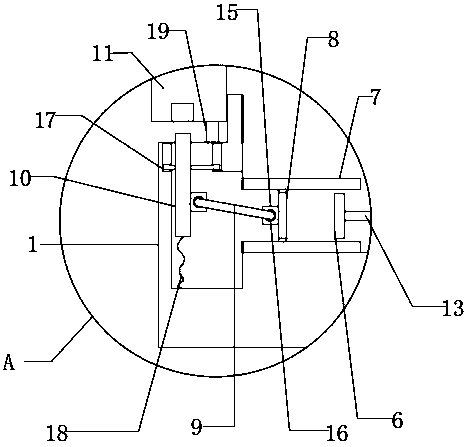 Safety door lock device of shot blasting machine