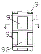 Industrial waste gas treatment device