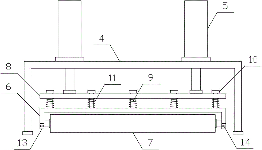 Conveying and dust removing mechanism for aluminum plate