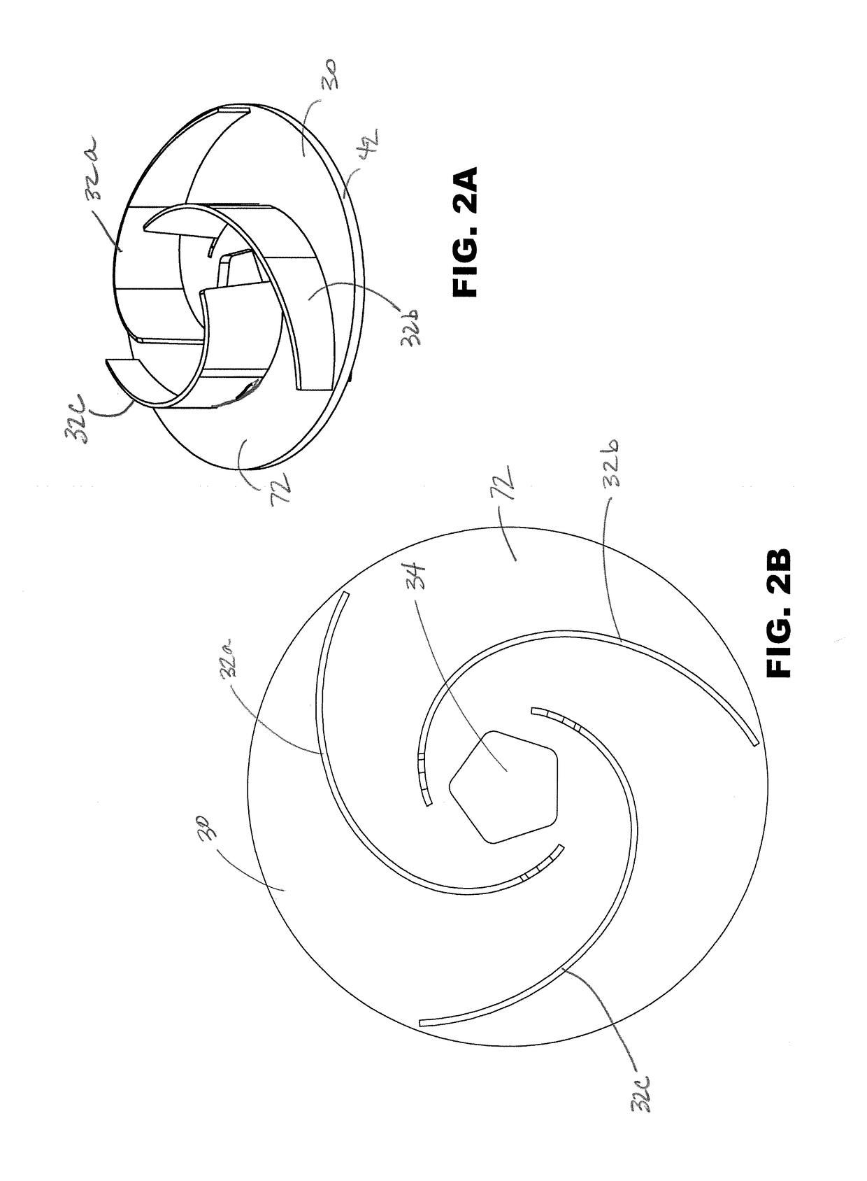 Impeller with removable and replaceable vanes for centrifugal pump