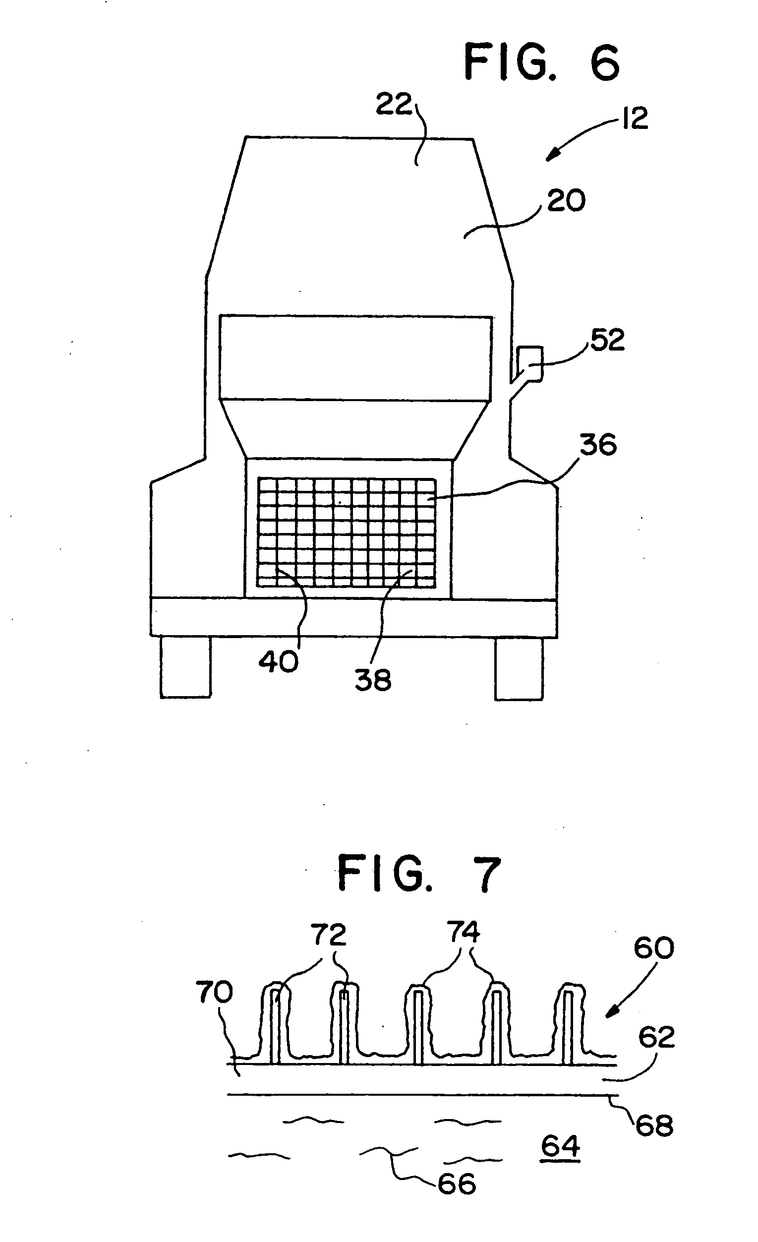 Vehicle having atmosphere pollutant treating surface