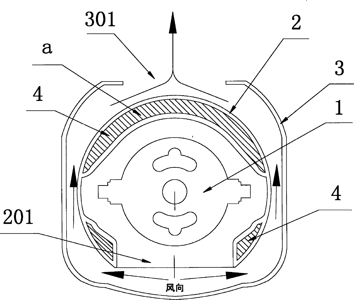 Noise reduction structure of motor of vacuum cleaner