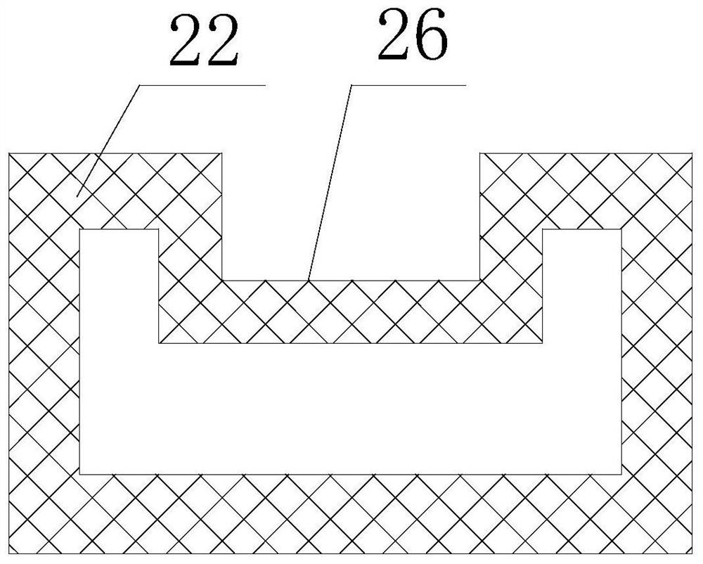 Cable trench structure for slowing cable corrosion