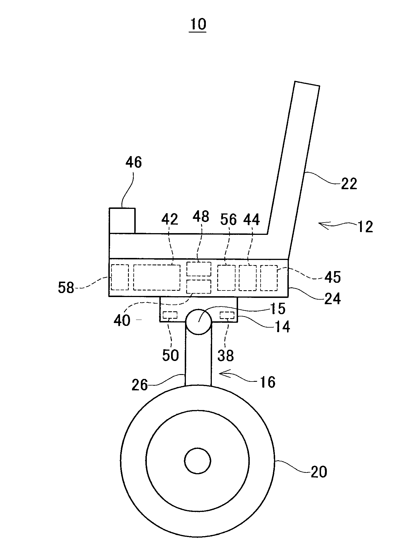 Coaxial two-wheeled inverted pendulum type moving vehicle