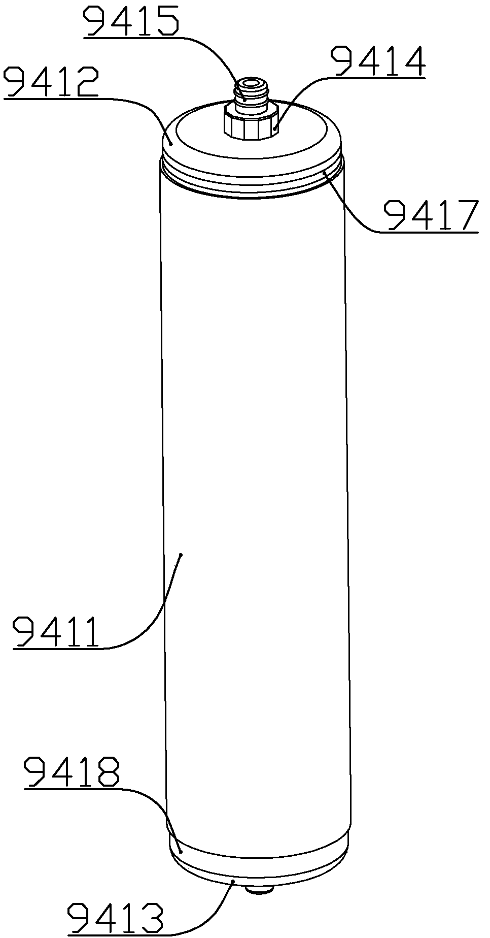 Sedimentation device for domestic sewage