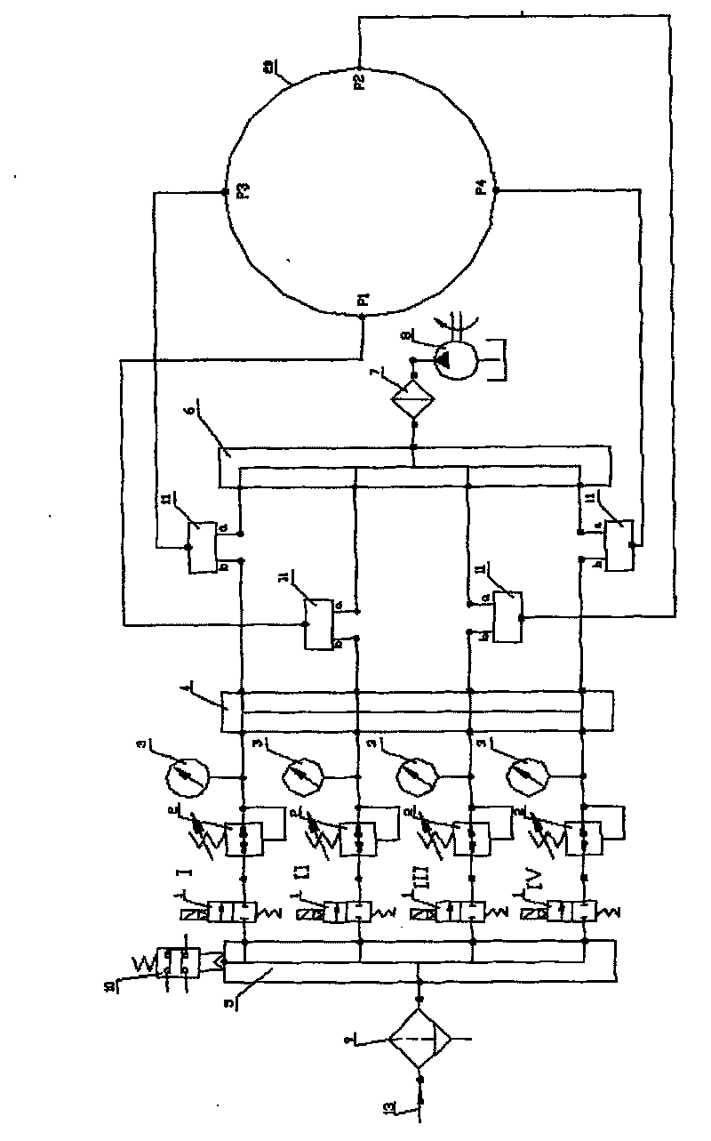 Pneumatic load-removing plastic-sticking guiding rail