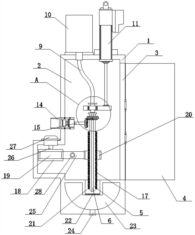 Self-sterilization type clinical tubular appliance flushing device for gynaecology and obstetrics