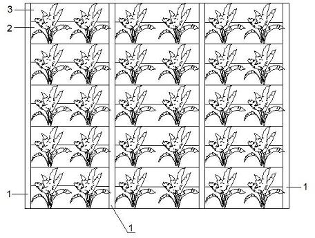 Split mounting type greening enclosing wall