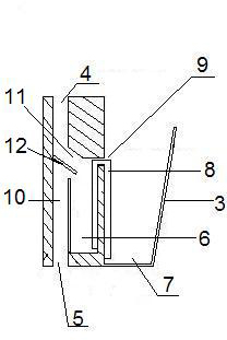 Split mounting type greening enclosing wall