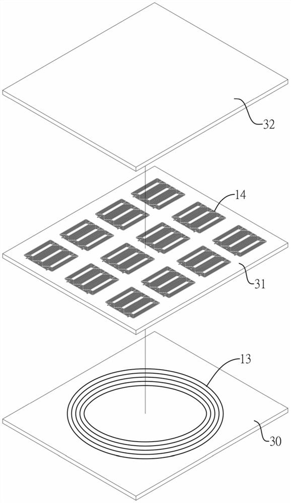 The structure of the wireless power transmission device and its metal foreign object detection coil