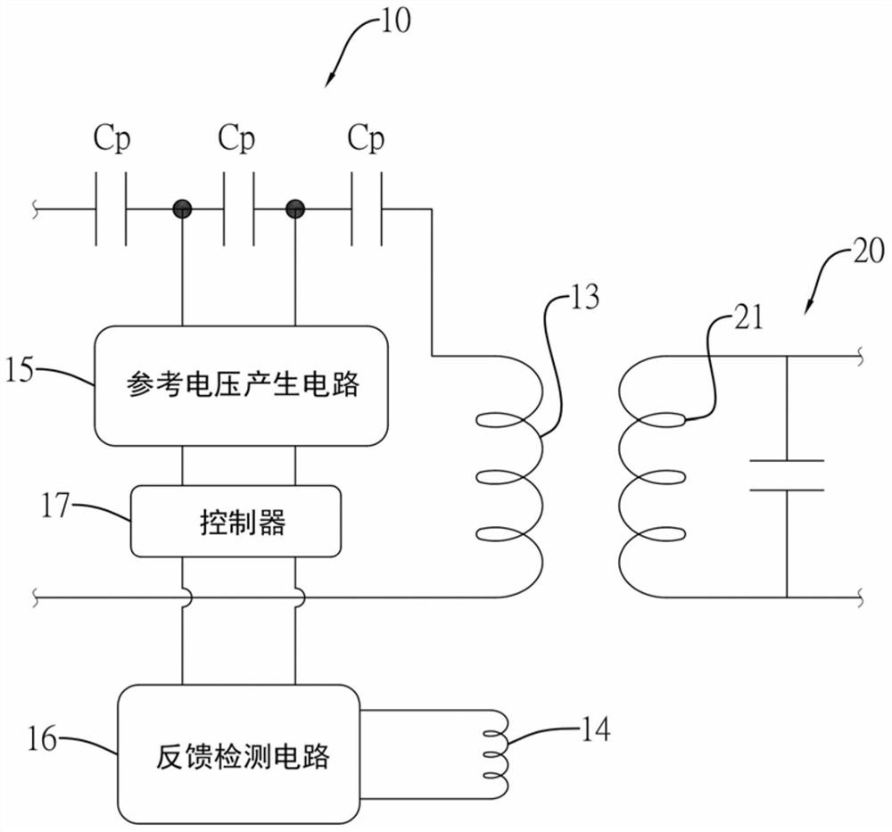 The structure of the wireless power transmission device and its metal foreign object detection coil