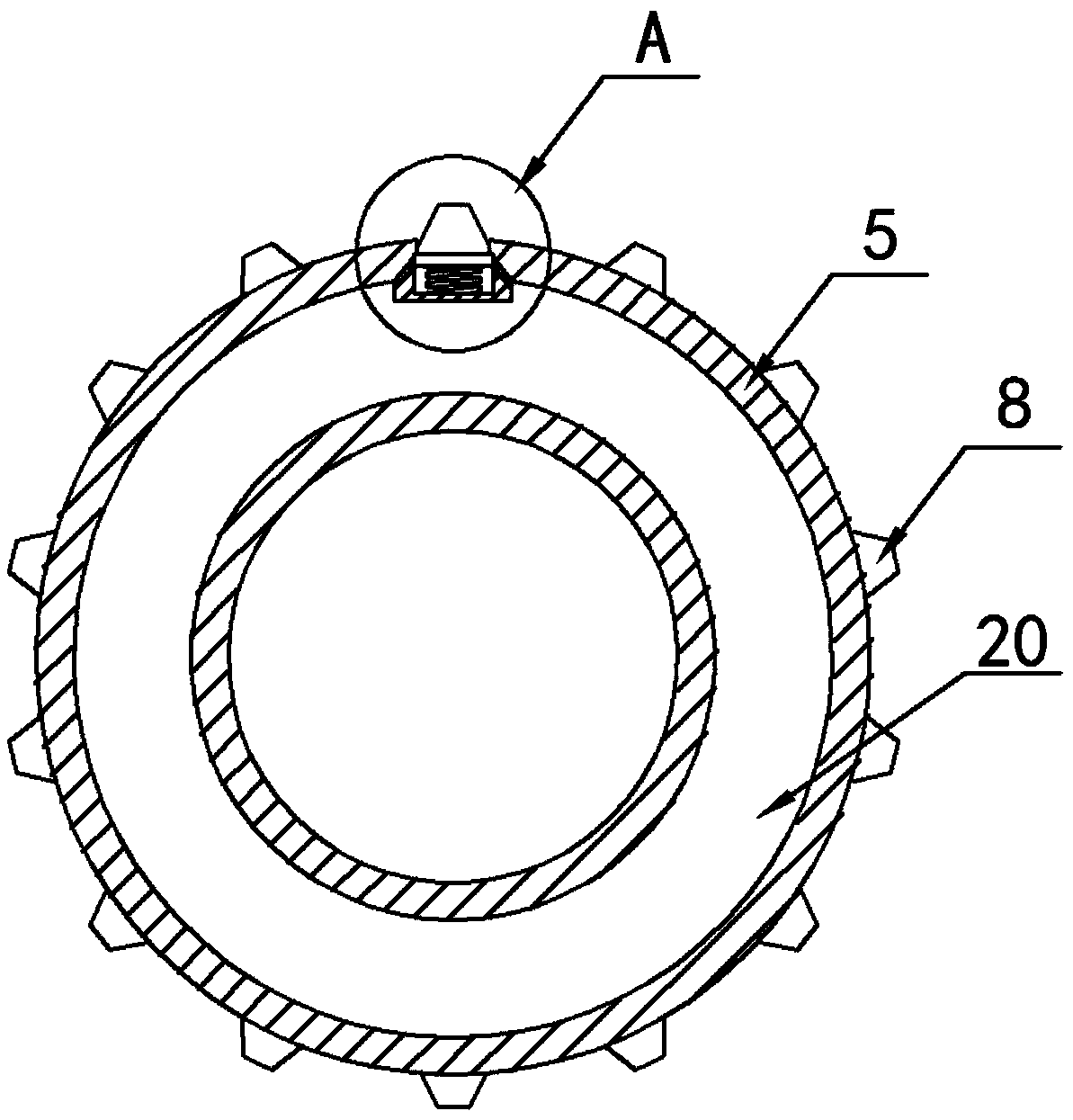 Two-way massager with buffer function