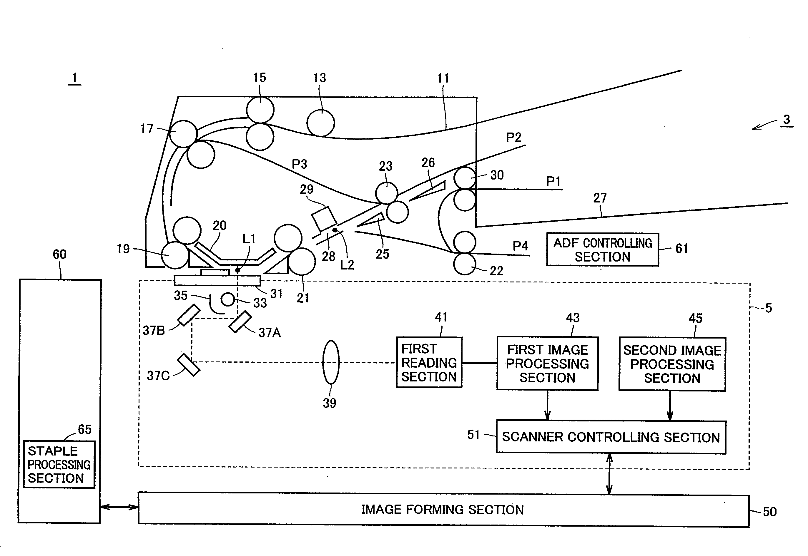 Double-side image reading device and image forming apparatus capable of executing reading of original with high  throughput while taking image quality of read original into account