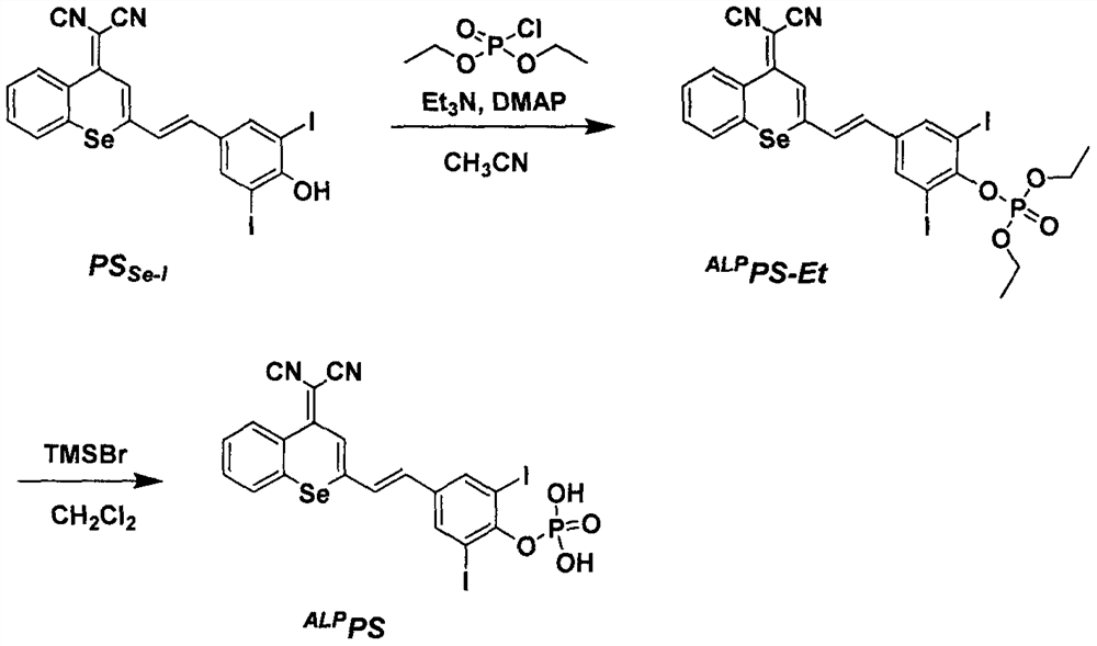 Preparation and application of a photosensitizer activated by alkaline phosphatase