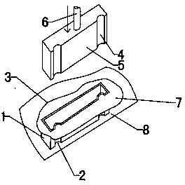 Concrete strutting piece and preparation technology thereof