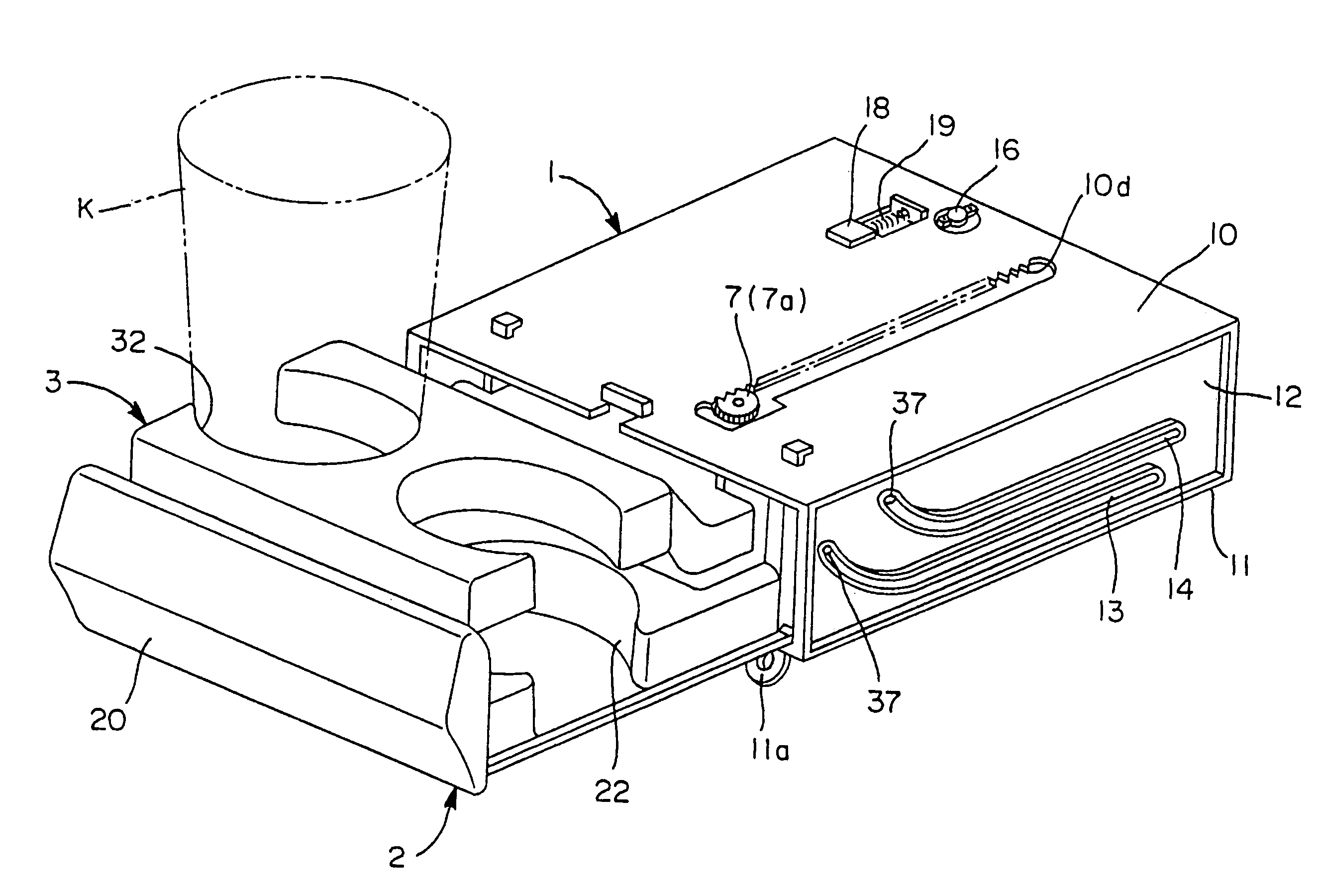 Cup holding device