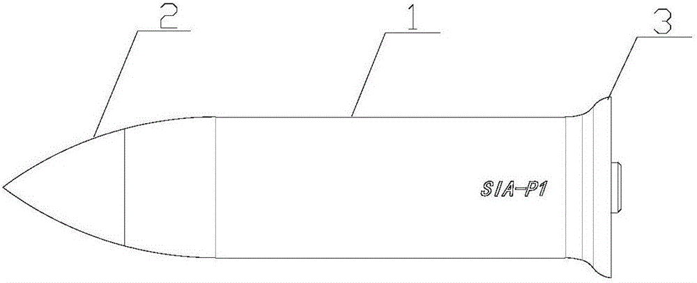 High-speed impacting penetrator structure for detecting lunar soil